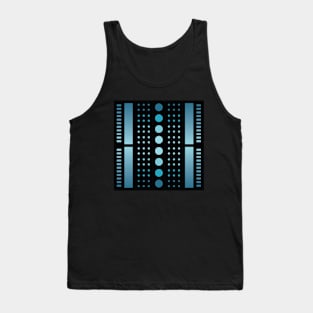 “Dimensional Solar System” - V.3 Blue - (Geometric Art) (Dimensions) - Doc Labs Tank Top